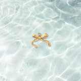 Gold Lovely Ribbon Bow Charm | Waterproof Stainless Steel