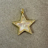 Big Pearl Star Charm