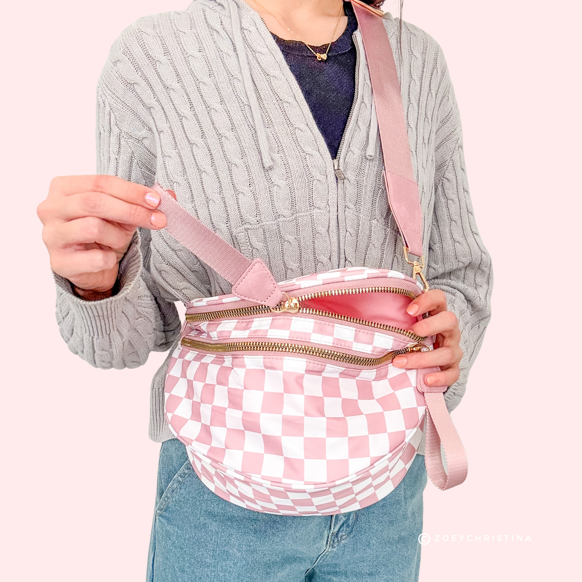 Crossbody Zipper Bag – 7 Colors, Removable Strap, Stylish