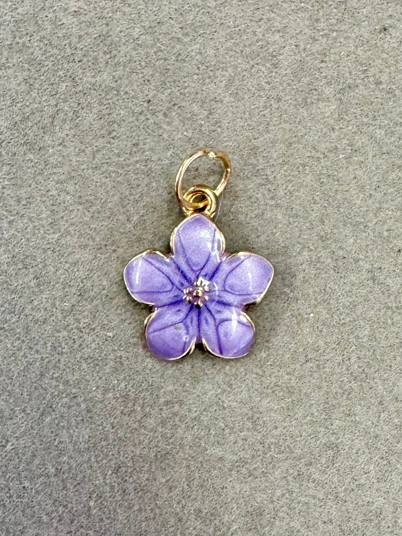 Purple Flower Charm