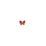 Red Dainty Butterfly Charm