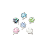 Transparent Silver Mystic Clover Charm | Assorted 
