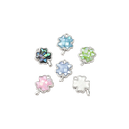 Transparent Silver Mystic Clover Charm | Assorted 