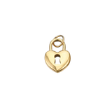 Gold Locked in Love Charm | Waterproof Stainless Steel
