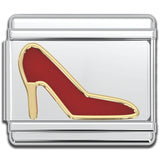 Italian Bracelet Charm - Red High Heel