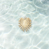 Gold Leaf Burst Charm | Waterproof Stainless Steel