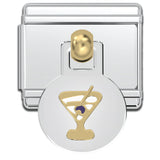 Italian Bracelet Dangle Charm - Martini Glass