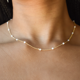 Pearl Chain Necklace - Threader Chain for Charms and Initials