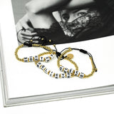 Beaded Adjustable Mantra Bracelets