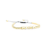 Beaded Adjustable Mantra Bracelets