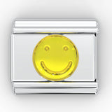 Italian Charm Bracelet Charms - Emoji Smiley Face