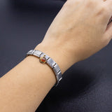 Italian Bracelet Dangle Charm - Turtle (Red/Gold)