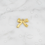 Gold Darling Bow Charm | Waterproof Stainless Steel