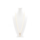 Front of the White Lanyard Charm Necklace