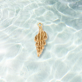 Gold Ocean Whisper Seashell Charm | Waterproof Stainless Steel