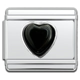 Italian Charm Bracelet Charms - Gemstone Heart Links