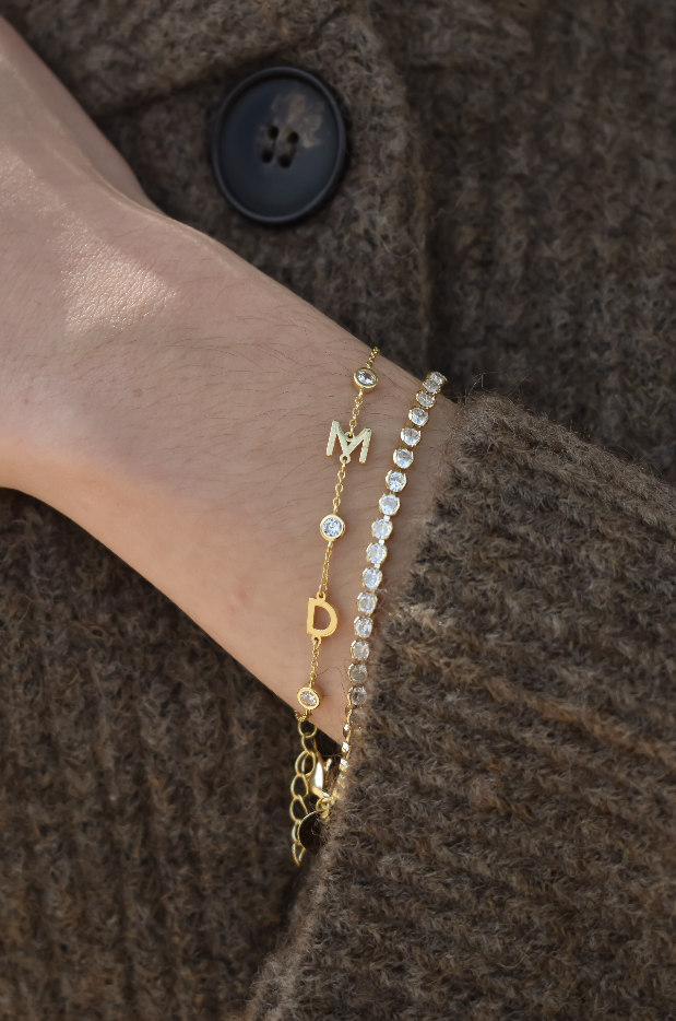 Custom Ascot Initial Bracelet