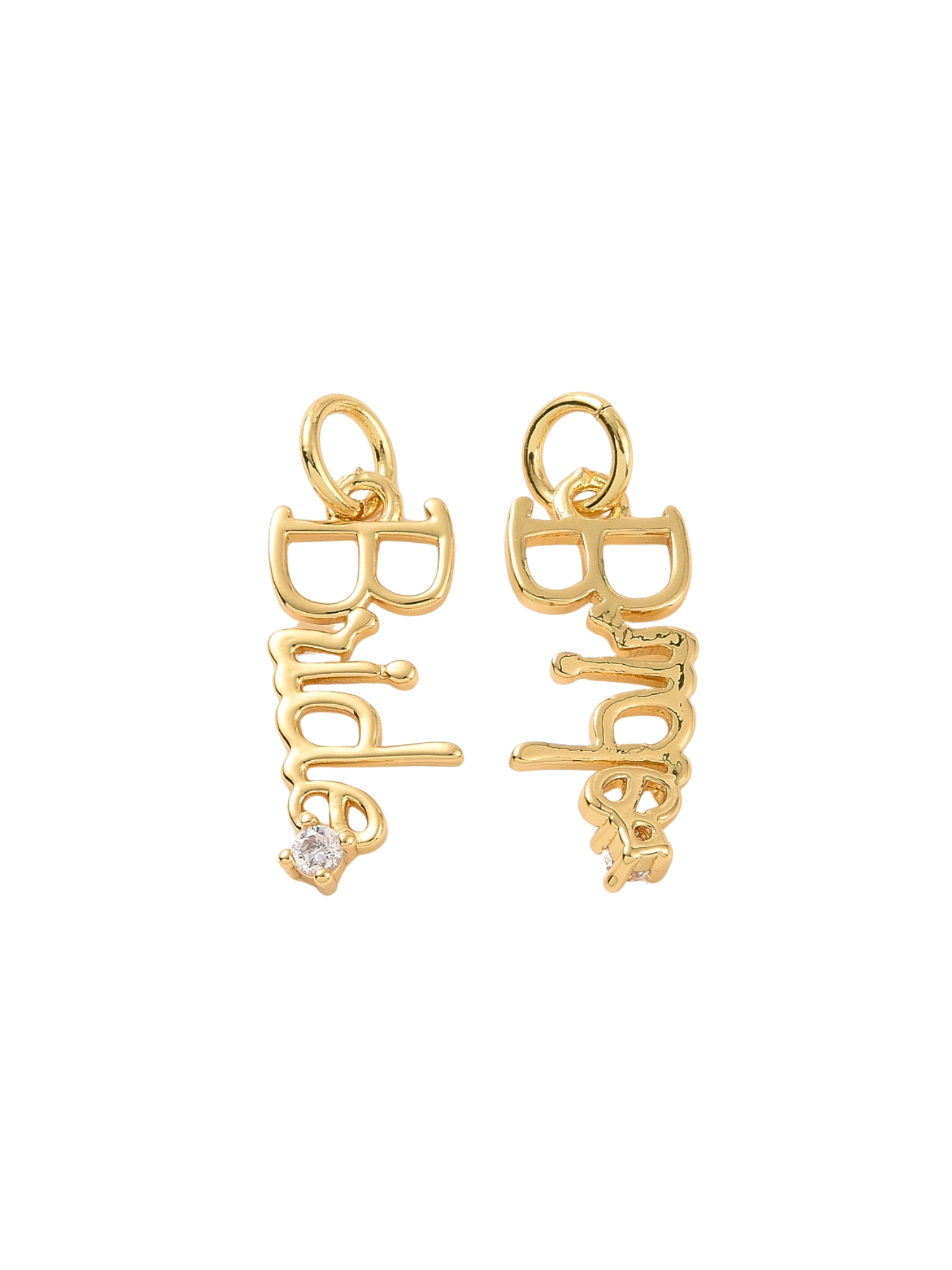 Gold Minimalistic "Bride" Charm