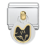 Italian Bracelet Dangle Charm - Black Cat Dangle