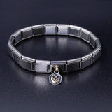 Italian Bracelet Dangle Charm - Black Cat Dangle