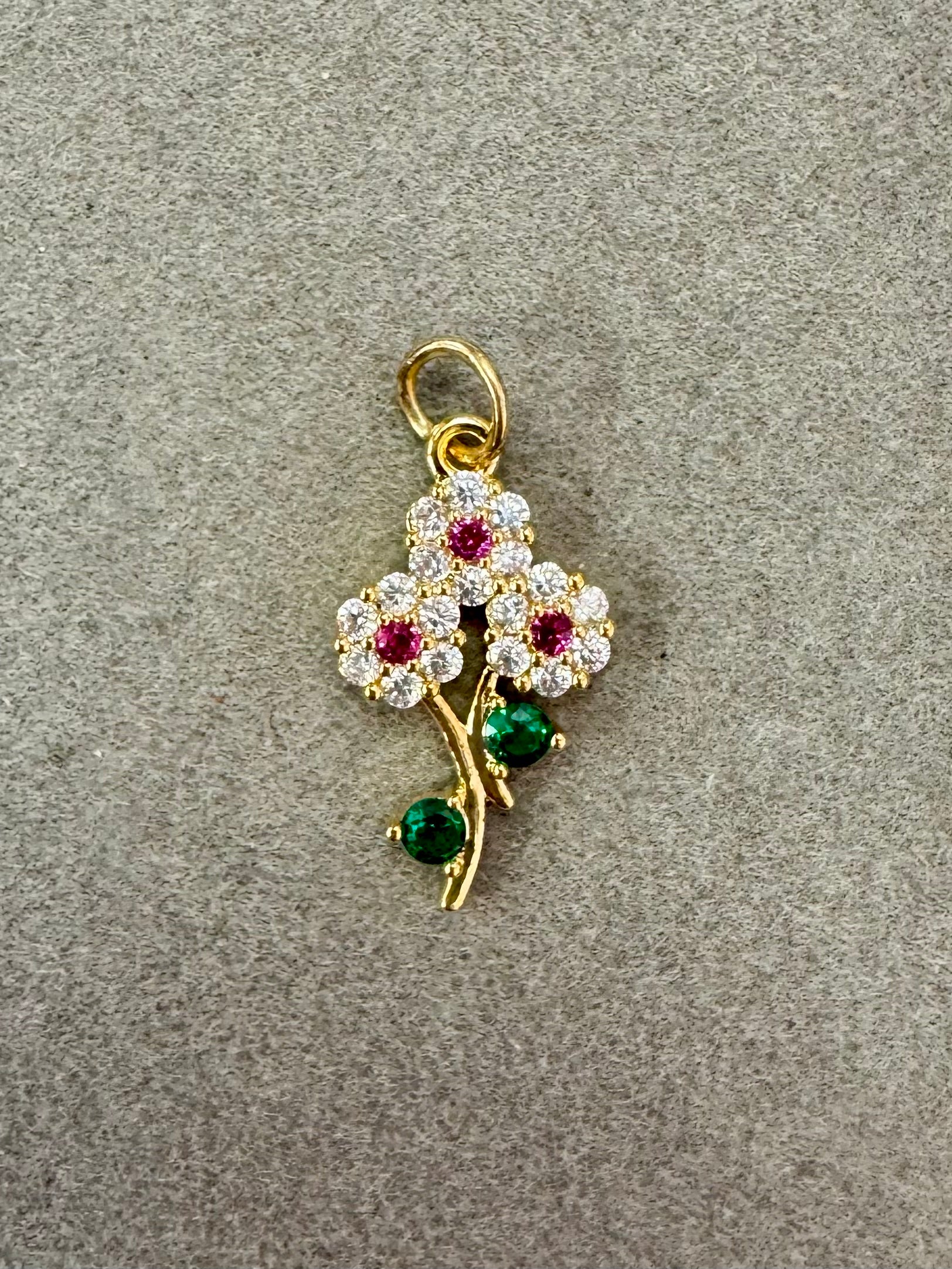 Bushel Flower Charm