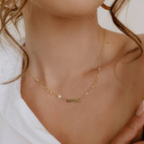 Custom Cherish Crystal Multiple Name Necklace - Water Resistant