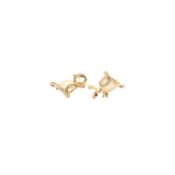 Gold CZ Jingle Bell Charm
