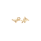 Gold CZ Jingle Bell Charm
