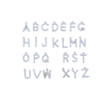 Font of Silver Pearl Embellished Initial Letter | Alphabet Charm Set