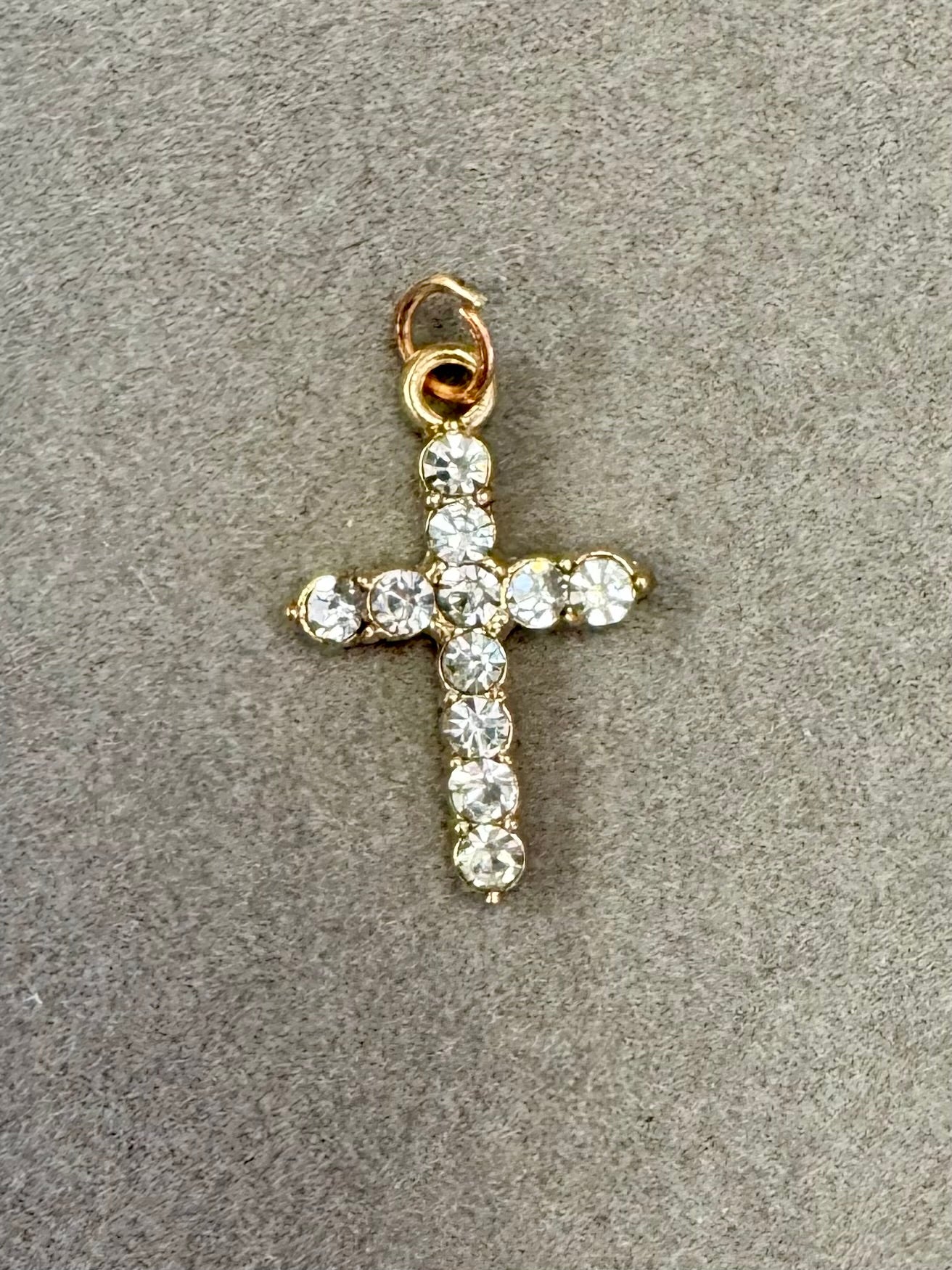 CZ Cross Charm