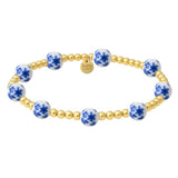 ORCHID | GOLD FILLED BEADED BRACELET WITH PORCELAIN