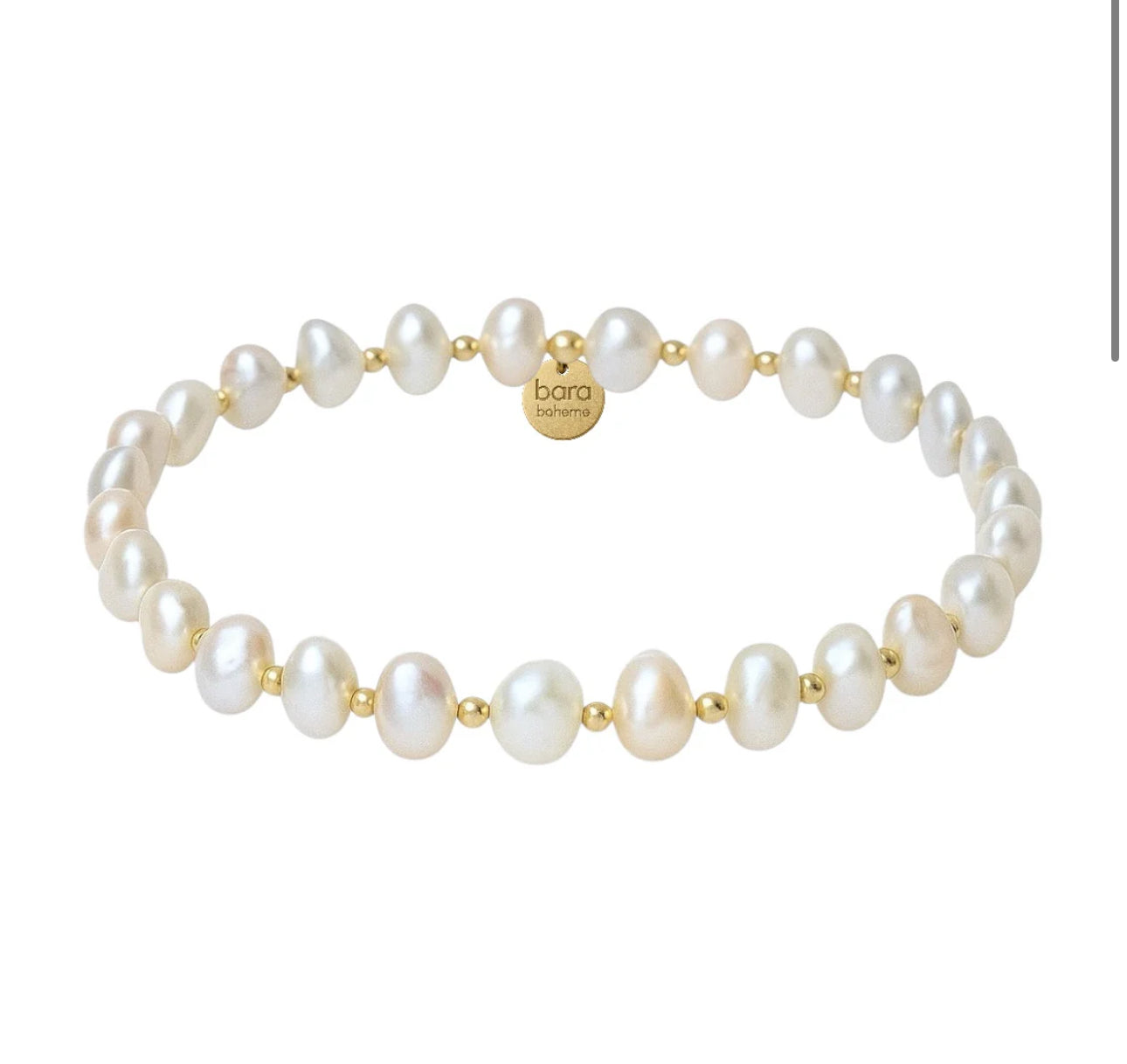 AMELIA | GOLD FILLED BEADED BRACELET WITH PEARLS