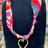 Scarf Necklace - Heart