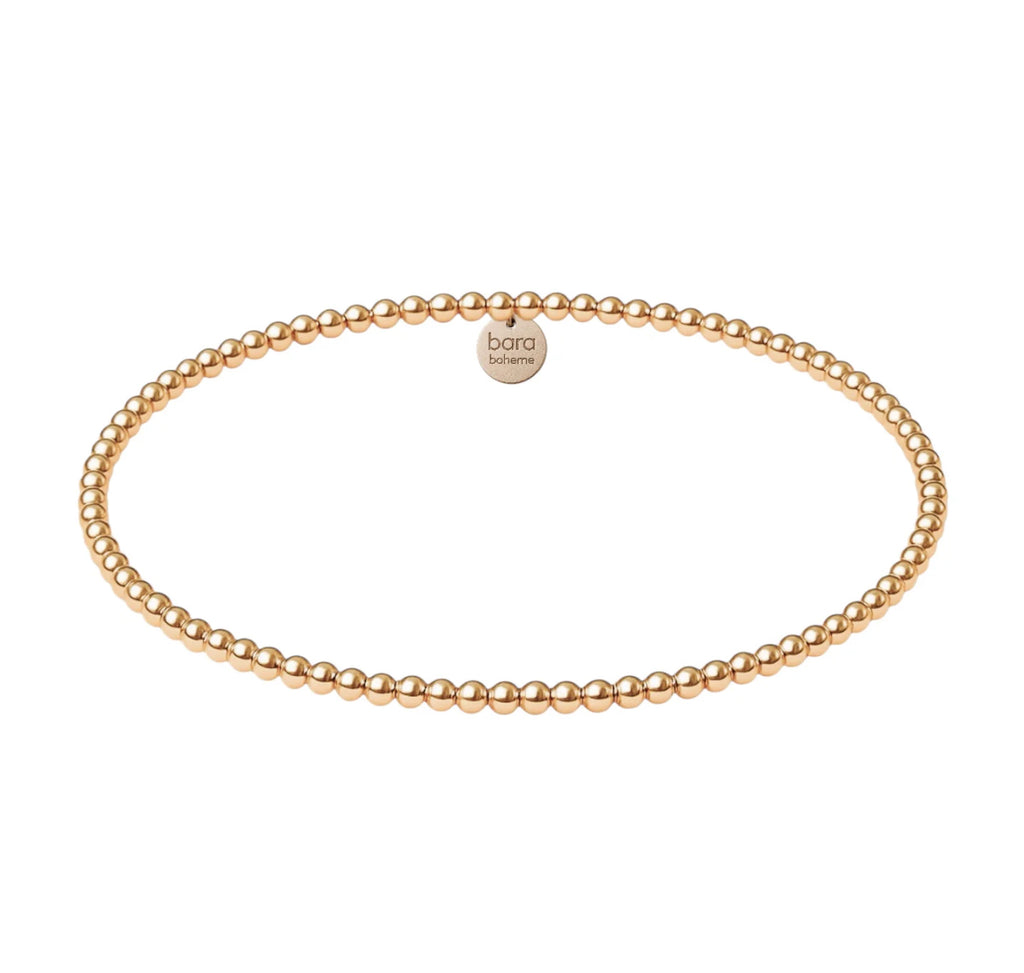 CLASSIC 2MM | GOLD FILLED BEADED BRACELET
