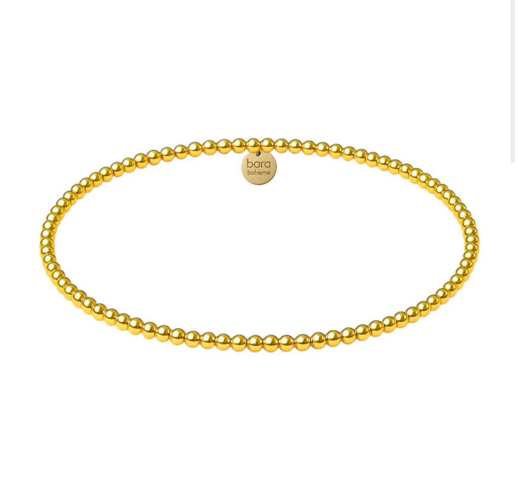CLASSIC 2MM | GOLD FILLED BEADED BRACELET