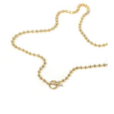 Gold Ball Chain Keepsake Necklace