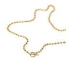 Gold Ball Chain Keepsake Necklace