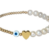 HOLLY | 14K GOLD-FILLED STRETCH BRACELET WITH PEARLS
