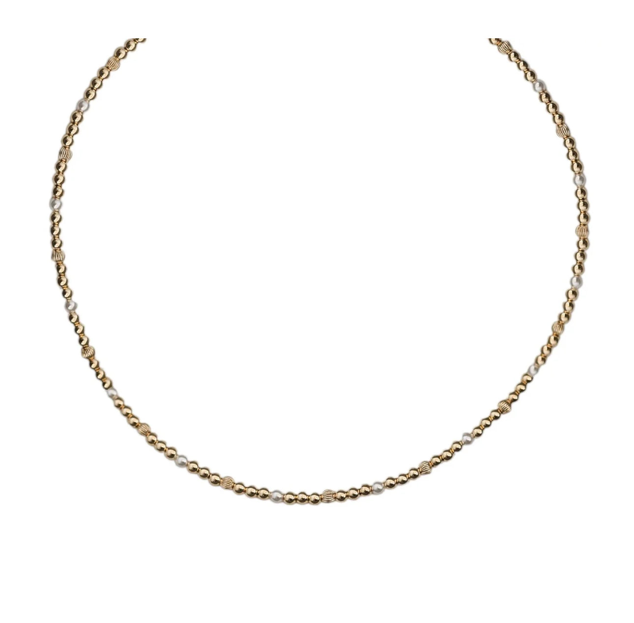NOA | 14K GOLD-FILLED & PEARL BEADED CHOKER/NECKLACE