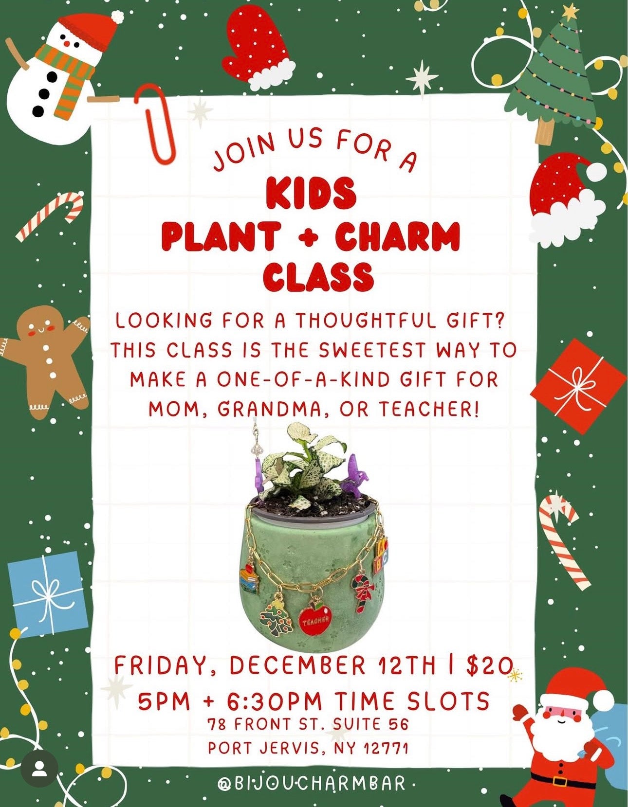 Kids Plant and Charm Class