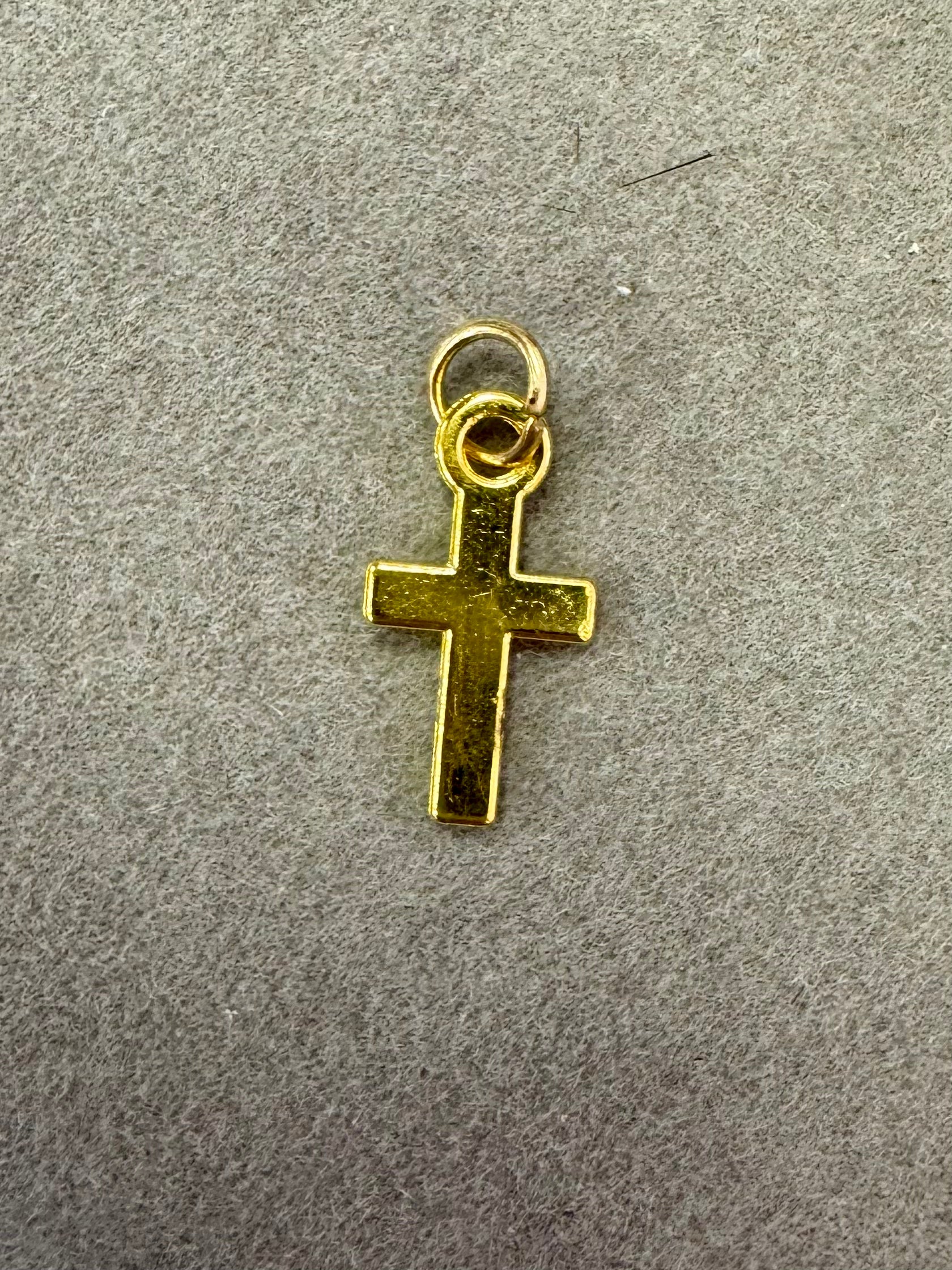 Gold Cross Charm