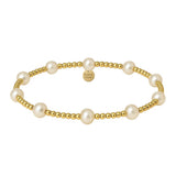 BARA | GOLD FILLED BEADED BRACELET WITH PEARLS
