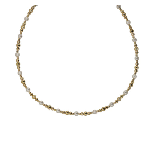 "HEATHER" TARNISH-PROOF/WATERPROOF BEADED CHOKER