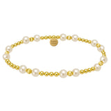 KIMBERLY | GOLD FILLED BEADED BRACELET WITH PEARLS
