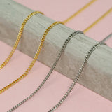 Skinny Curb Chain Necklace