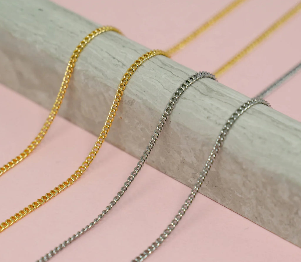 Skinny Curb Chain Necklace