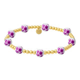 ORCHID | GOLD FILLED BEADED BRACELET WITH PORCELAIN