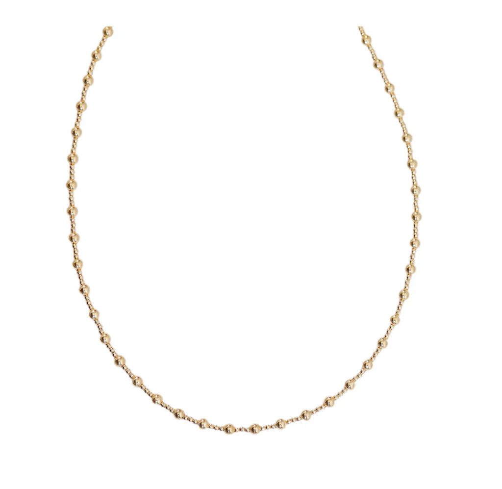 "ANGELINA" 14K GOLD FILLED BALL BEADED CHOKER/NECKLACE