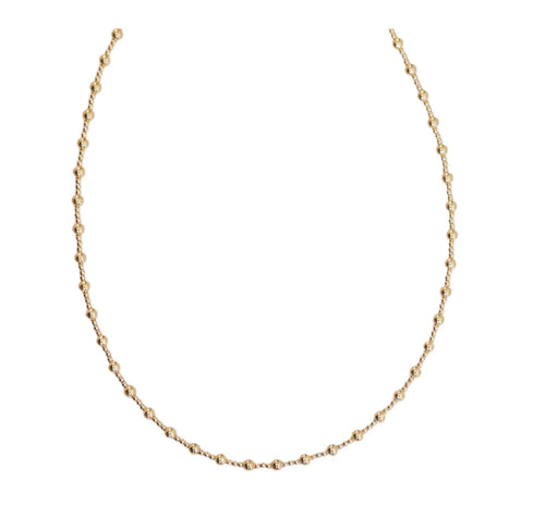 "ANGELINA" 14K GOLD FILLED BALL BEADED CHOKER/NECKLACE