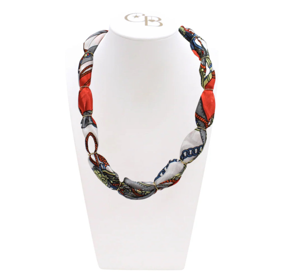 Nautical Thick Bubble Scarf Necklace